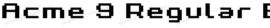 Acme 9 Regular Bold Xtnd手机版字体转换
